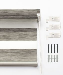 Brown Zebra Window Blind for Seamless Light Control